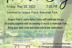 Copy of Here's to Song - Spring Concert (Hawrelak Park)- 2022 05 20